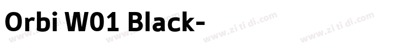 Orbi W01 Black字体转换